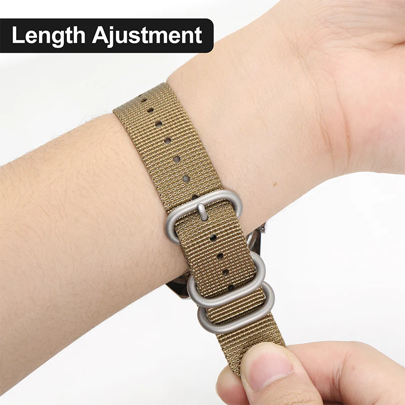 Thick Premium Woven Nylon Military Watch Zulu Strap - Image 12
