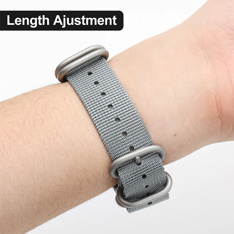Thick Premium Woven Nylon Military Watch Zulu Strap - Image 8