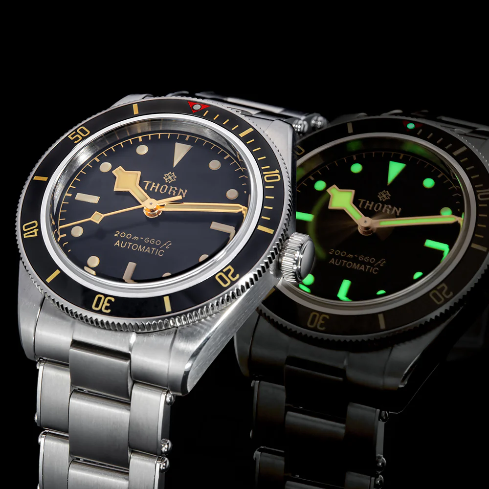 Thorn 39mm Diver 6200 Retro Mechanical Watch - Image 8