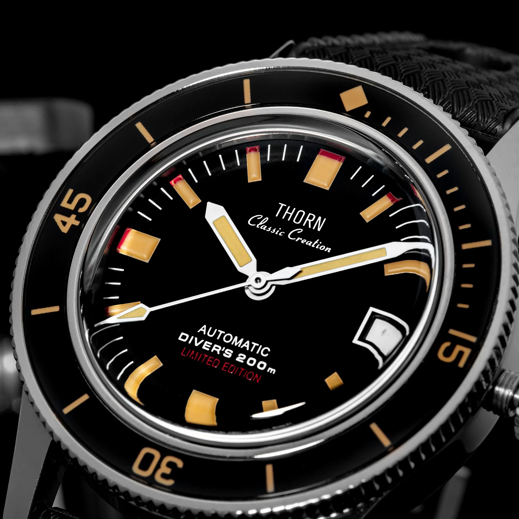 Thorn 38MM 50 Fathoms Sbarakuda PT5000 Dive Watch T006 - Image 5